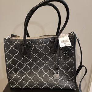 Michael Kors Mercer Stud & Grommet Tote